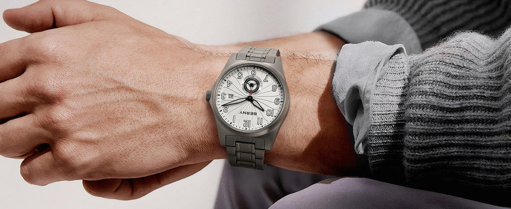 vastara berny full titanium super luminous with sapphire st1731 watch 14 - classic unisex timepiece with stainless steel