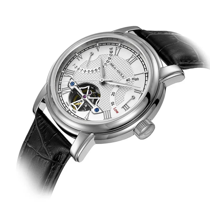 vastara - men's automatic mechanical wristwatch seagull watch 5 - casual luxury timepiece timepiece with waterproof (USA)