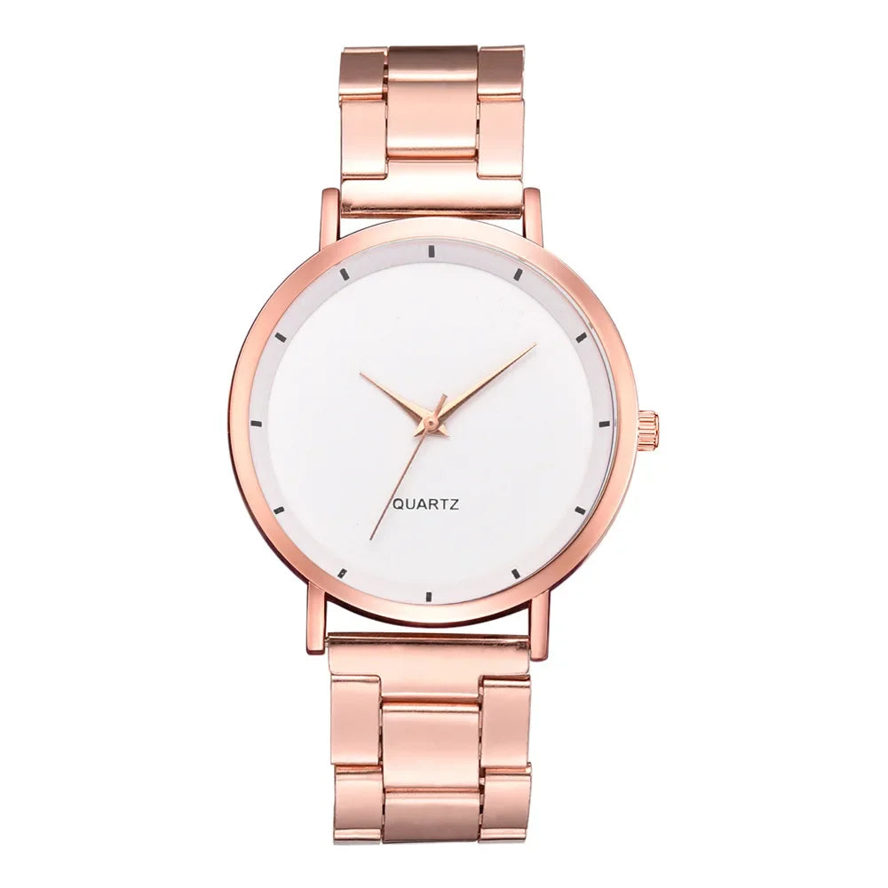 vastara rose gold women’s luxury watch – fashion business watch 37 - casual unisex timepiece with stainless steel (USA)