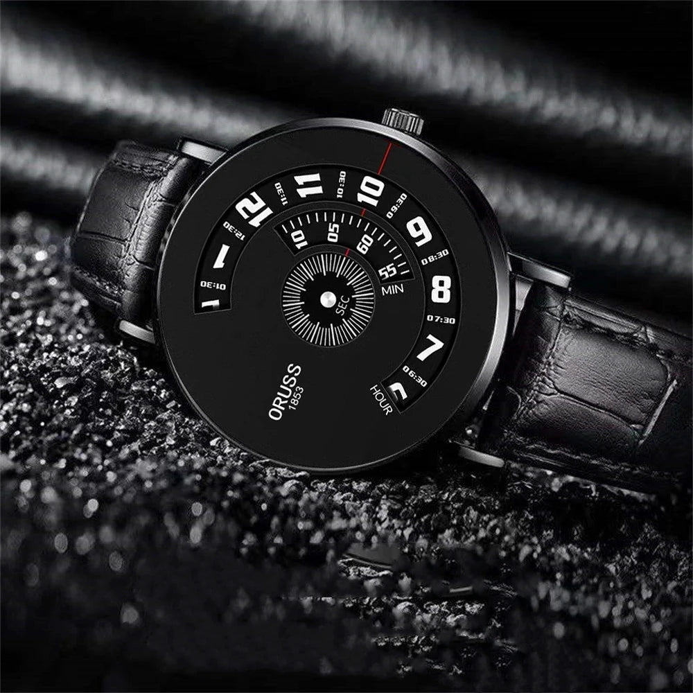 unisex classic watch vastara leather belt 's -grade personality simple trend youth technology 's - daily wear timepiece with