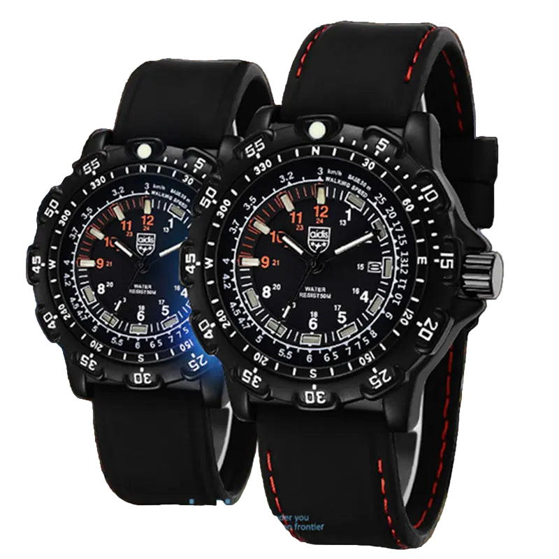 vastara - addies 5bar sport watch - sports unisex watch with waterproof in neutral metal (USA)