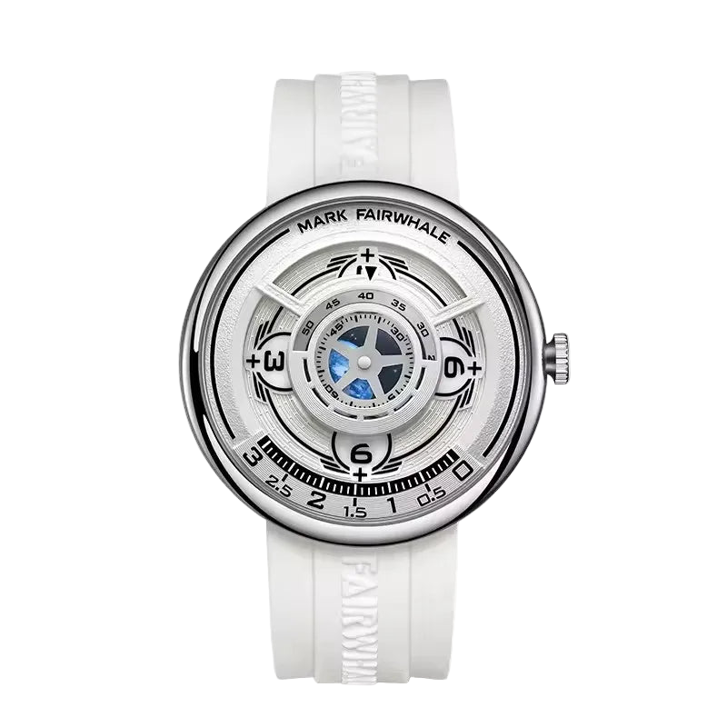 vastara - mark fairwhale luminous sport quartz watch - minimalist unisex watch with water-resistant in neutral stainless