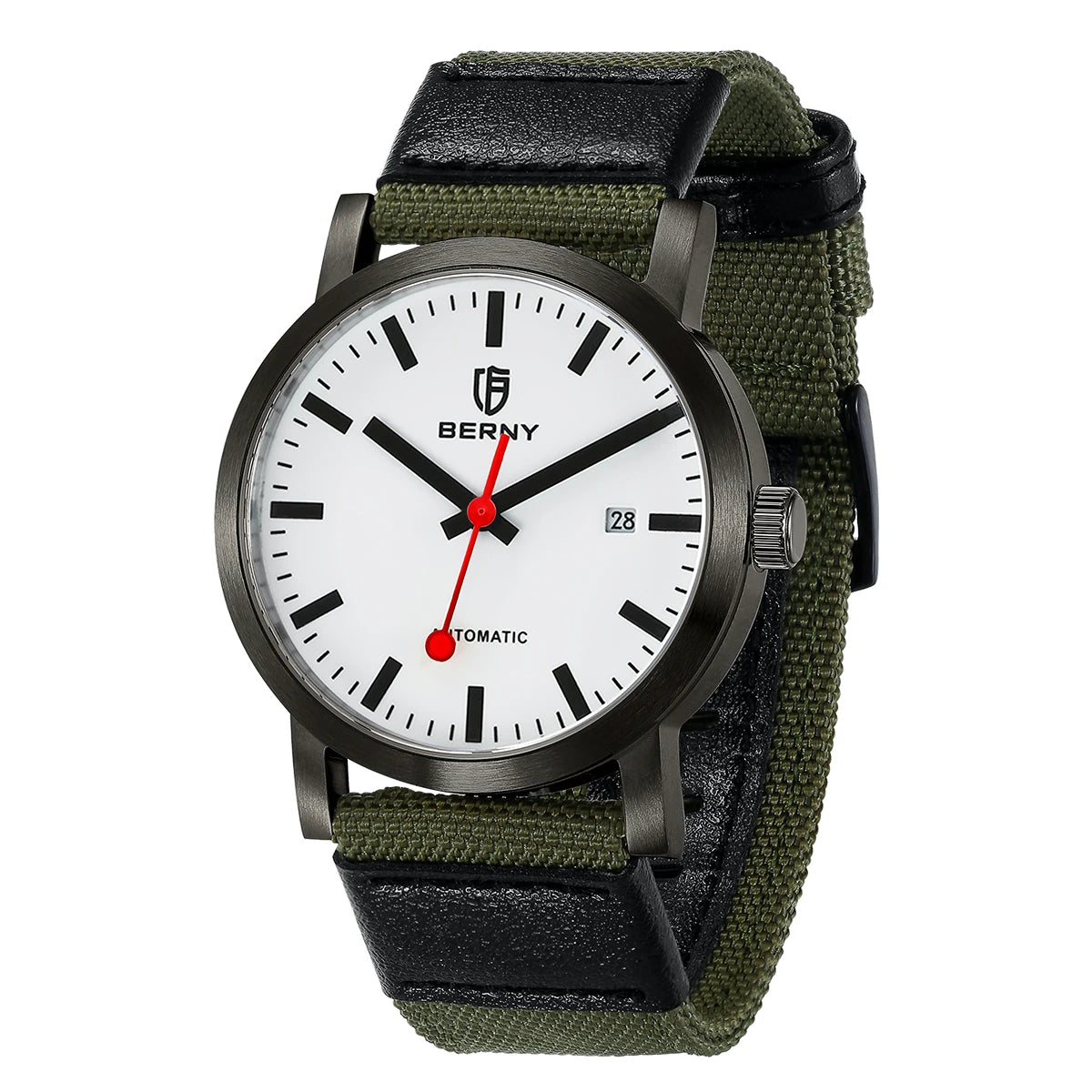 VASTARA vastara berny railroad miyota stainless steel sport watch unisex timepiece - stainless steel stainless steel watch