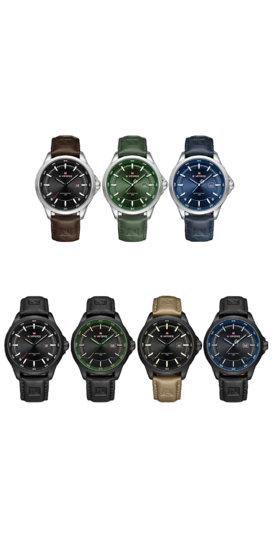 vastara naviforce 's es business calendar luminous number wrist es clocks gift relogio masculino watch 14 - business unisex