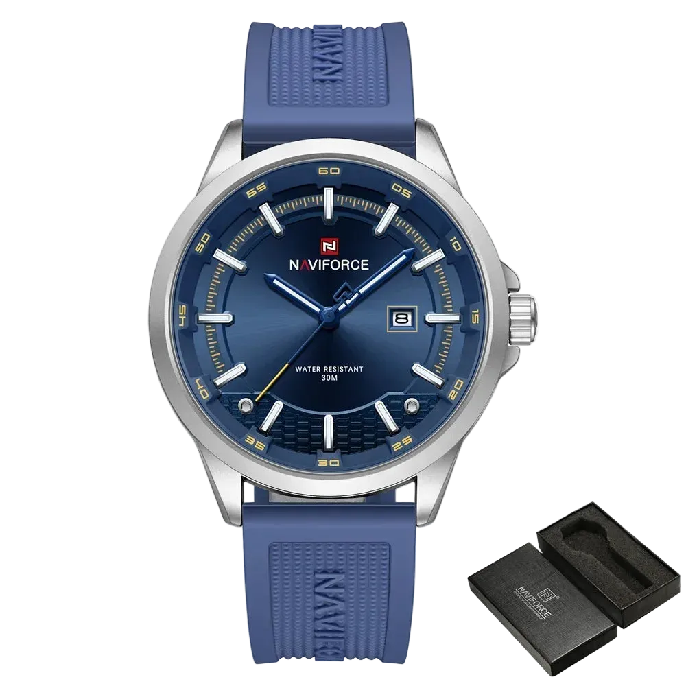vastara naviforce sport military auto date silicone rubber original clock 9248 watch 29 - classic unisex timepiece with