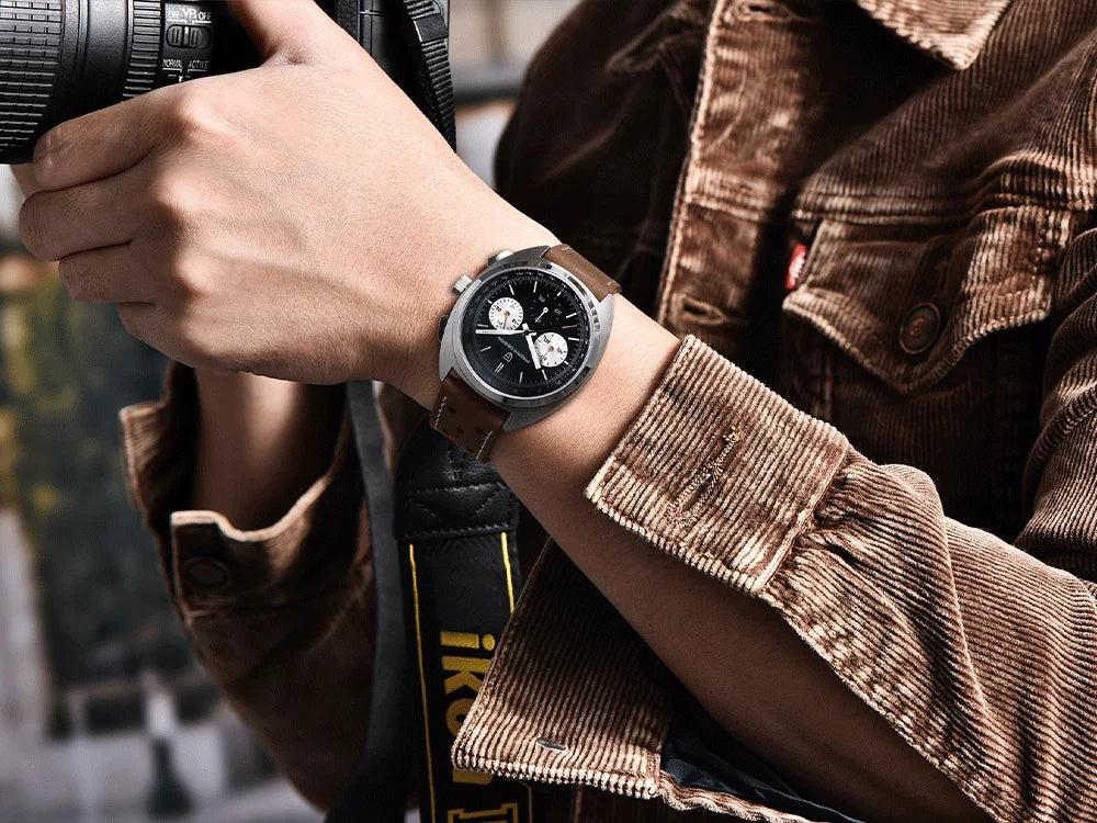 vastara luxury men’s chronograph – sapphire stainless steel watch 6 - casual unisex timepiece with chronograph (USA)