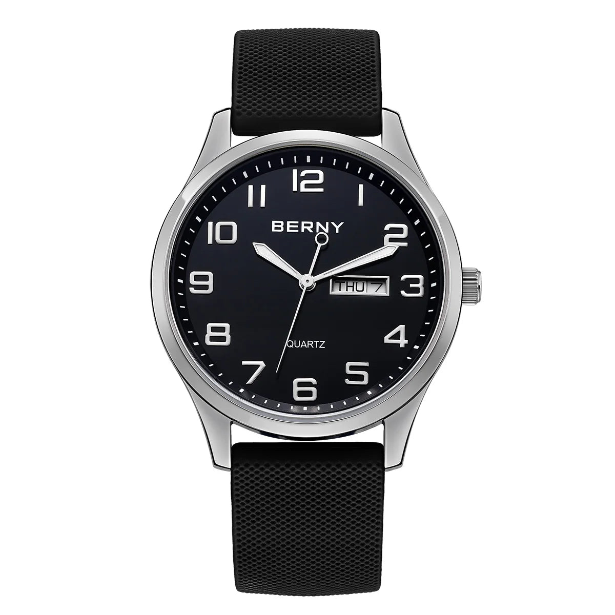 vastara sapphire silicone sapphire berny es for casual sports es soft silicone strap big dial calendar week easy read watch