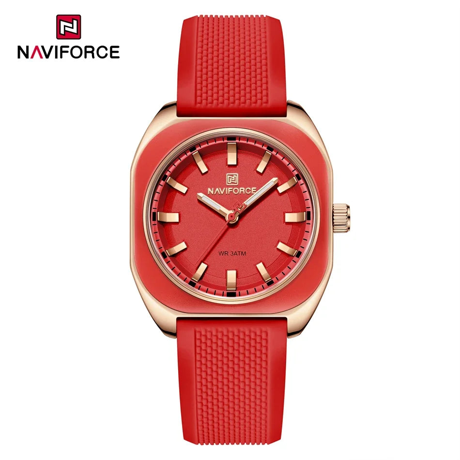 vastara naviforce 's casual simple polygon silicone gift for casual relogio feminino: silicone watch 27 - casual unisex