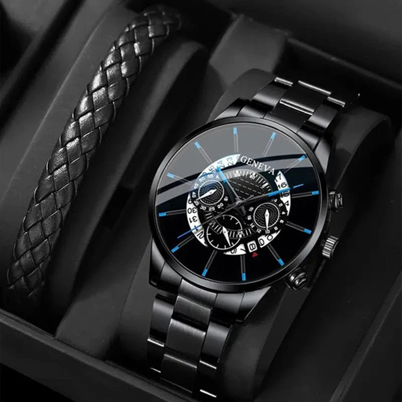 Fashion Mens Stainless Steel Watches Luxury Quartz - Product Image 15