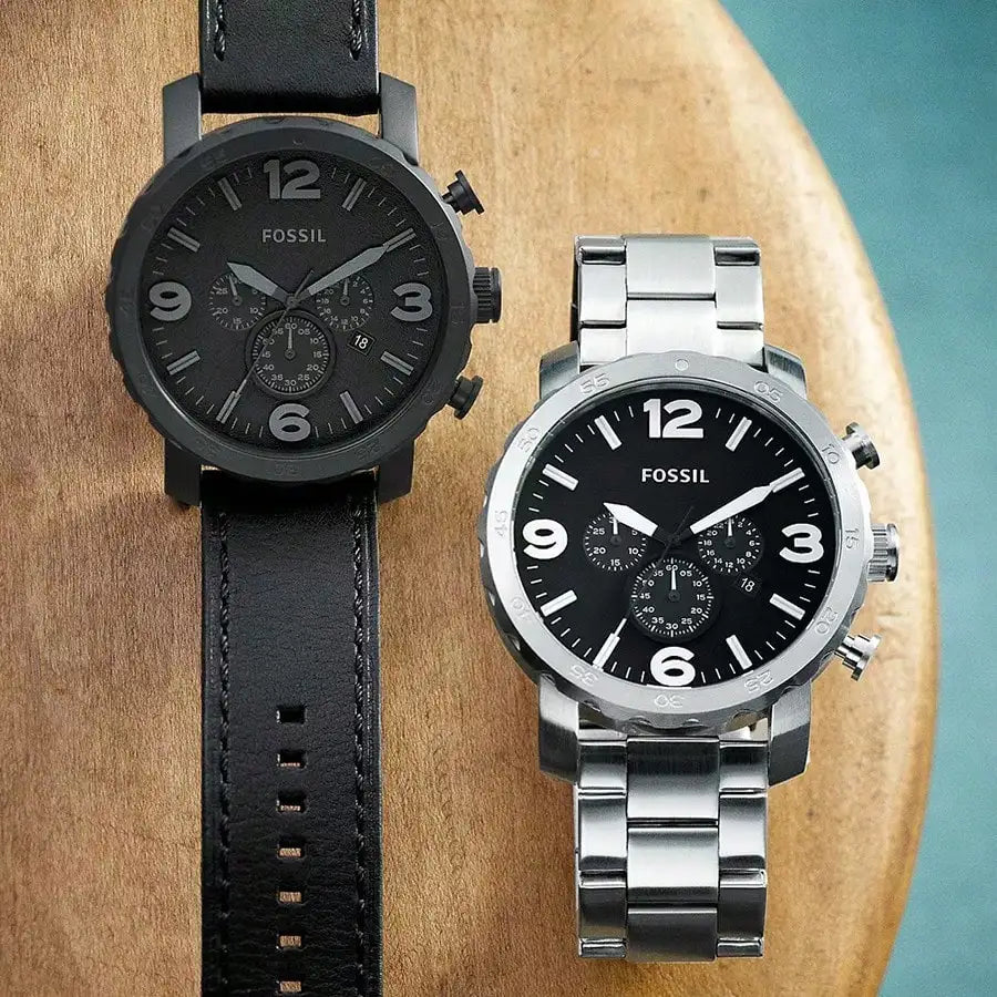 vastara - fossil men's stainless steel leather strap quartz watch watch 6 - casual unisex timepiece with waterproof (USA)