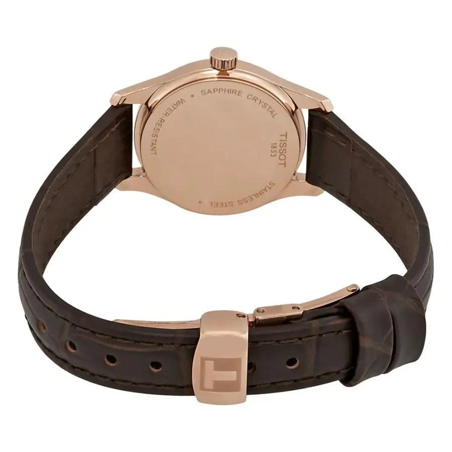 Tissot | Tradition Thin White Dial Ladies Leather - Product Image 3