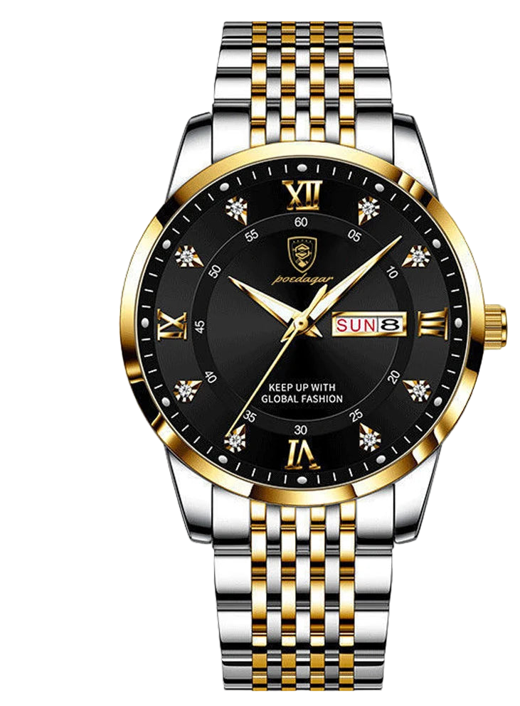 vastara - imperiumedge classic roman quartz men s watch watch 6 - modern unisex timepiece with waterproof (USA)