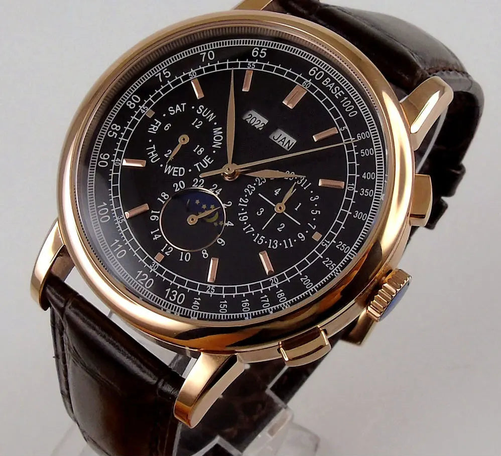 vastara - corgeut horizonmaster 42mm automatic calendar watch for men watch 36 - casual unisex timepiece with stainless