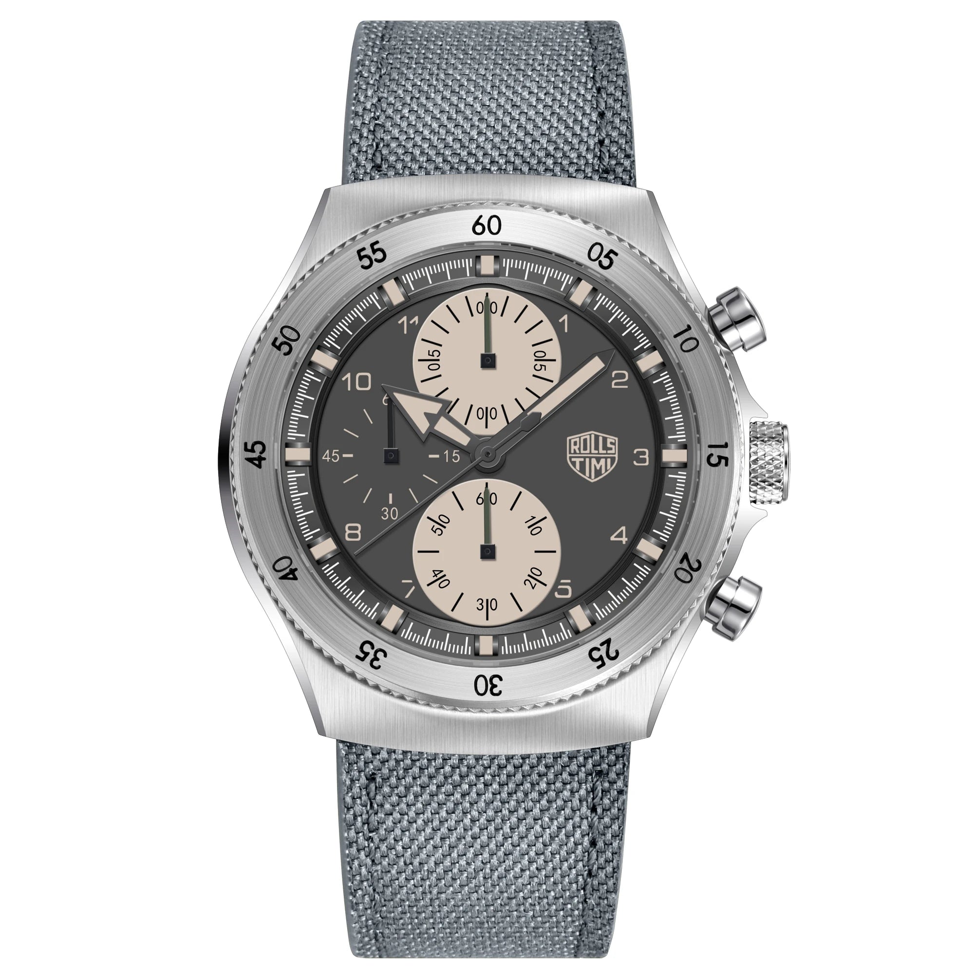 vastara rollstimi 's es chronograph for gift sapphire mirror stainless steel watch 21 - classic unisex timepiece with