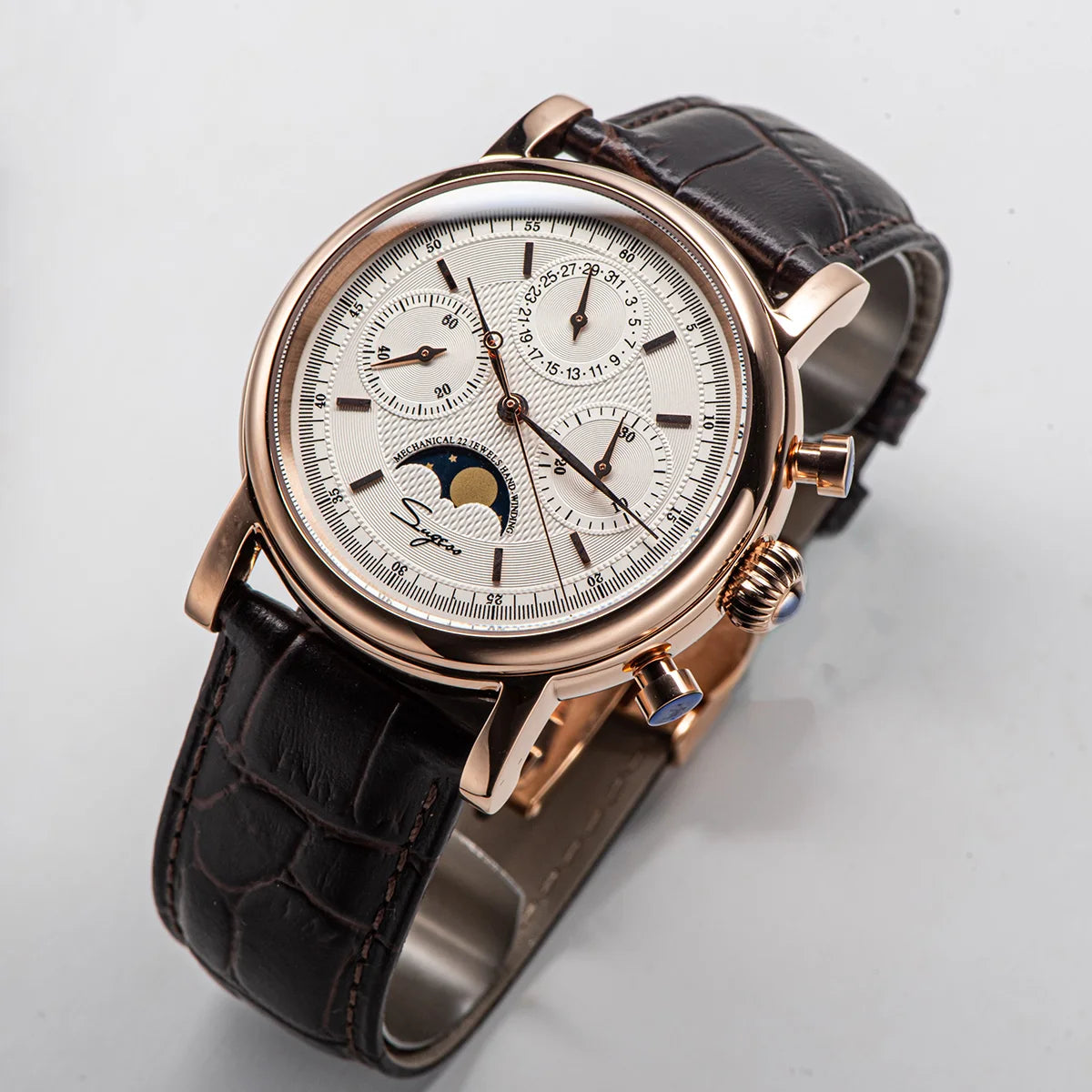 vastara sapphire sugess st1908 swanneck with technology watch 25 - classic unisex timepiece with stainless steel (USA)