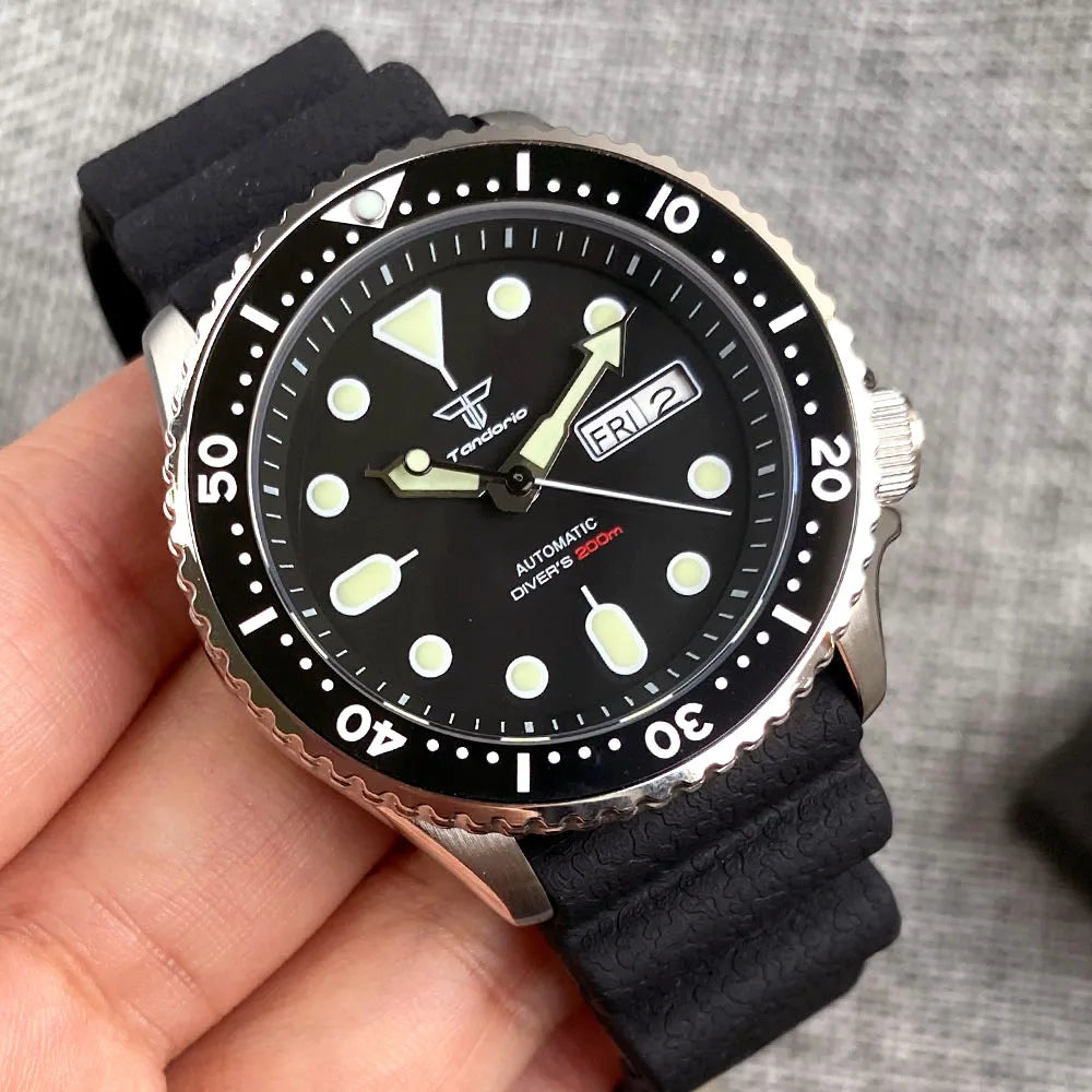 mm Tandorio NHA ATM Auto SKX Men Black Diver Watch - Product Image 21