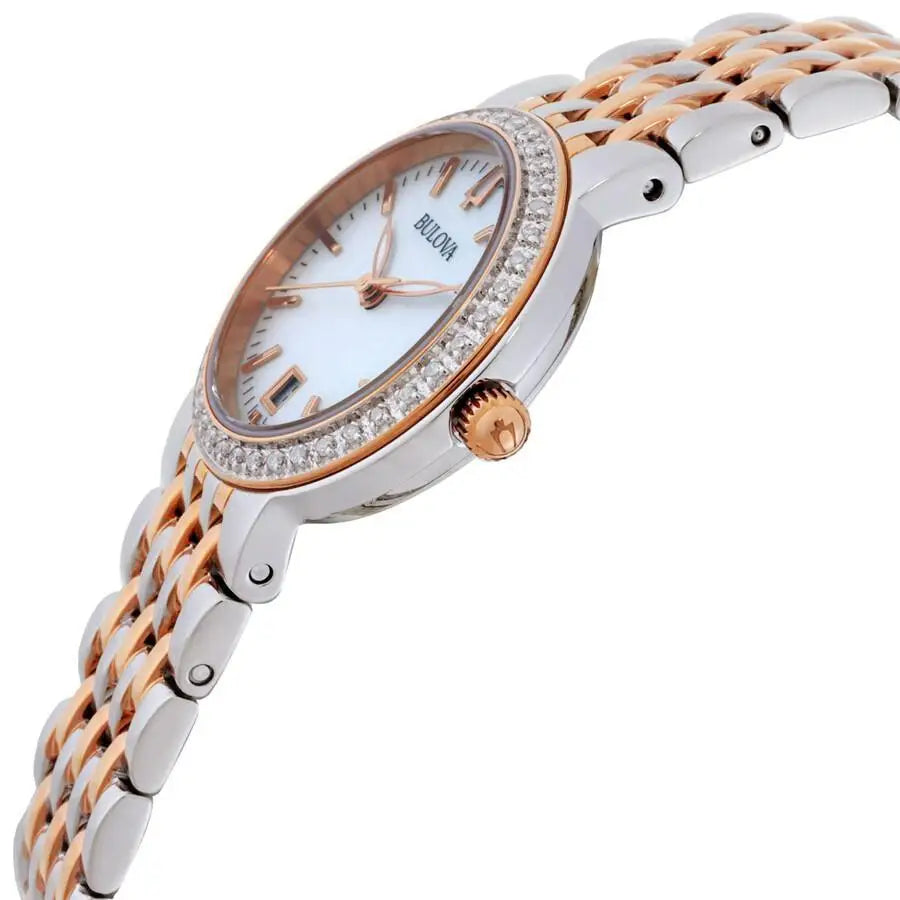 Bulova | Quartz Crystal White Mother Pearl Dial - Product Image 2