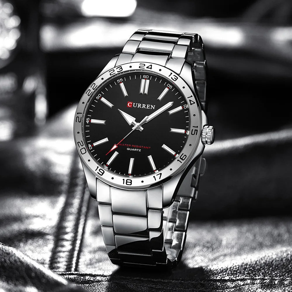 vastara 8452 ultra thin simple hodinky stainless steel for clock relogio masculino watch 22 - classic unisex timepiece with