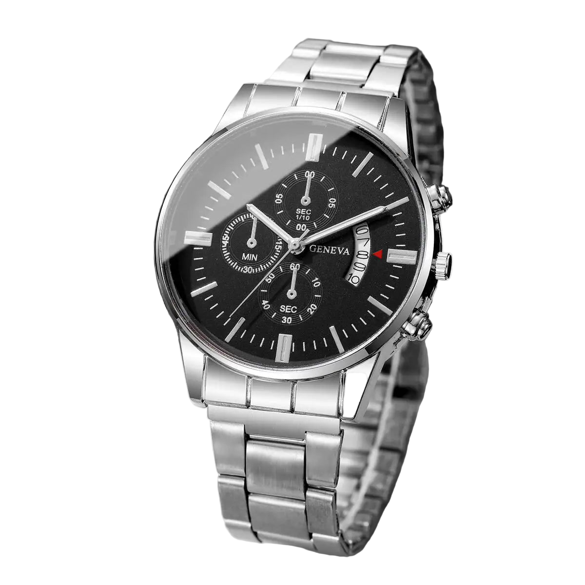 vastara - stryke classic steel watch - casual unisex watch with stainless steel in neutral stainless steel (USA)