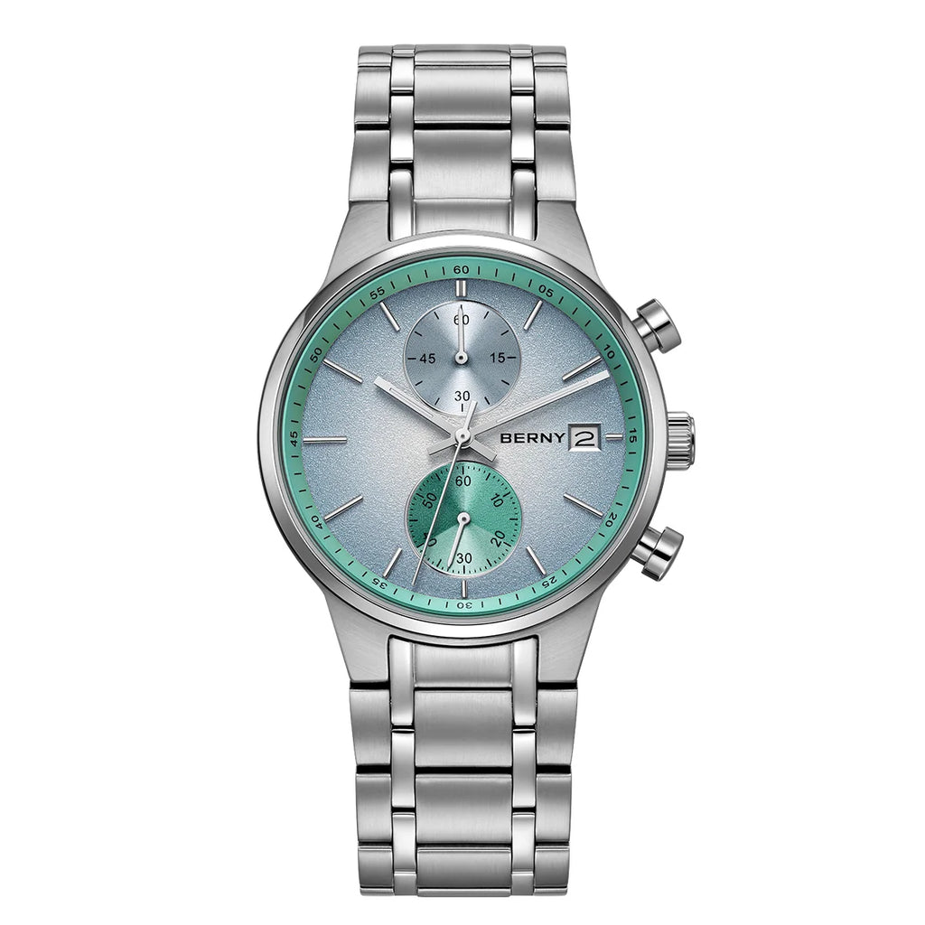 vastara - men's chronograph watch with luminous display watch 19 - casual unisex timepiece with chronograph (USA)