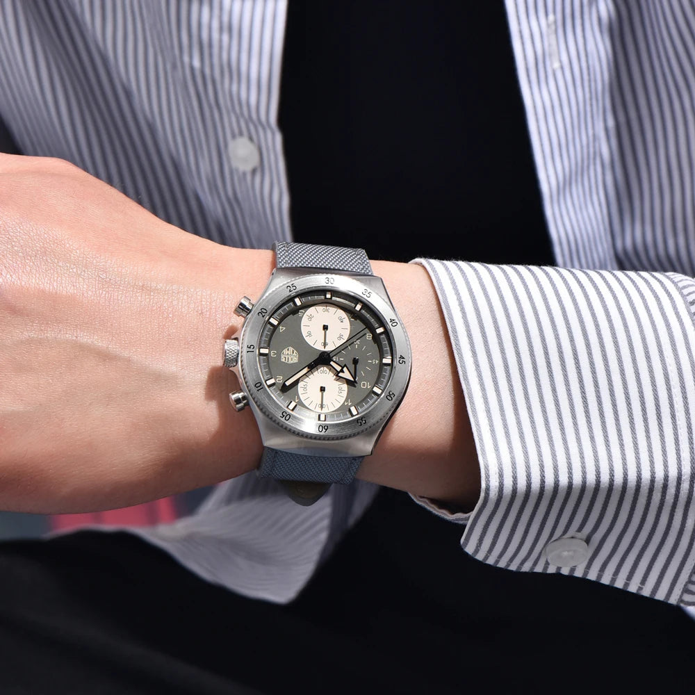 vastara rollstimi 's es chronograph for gift sapphire mirror stainless steel watch 5 - classic unisex timepiece with