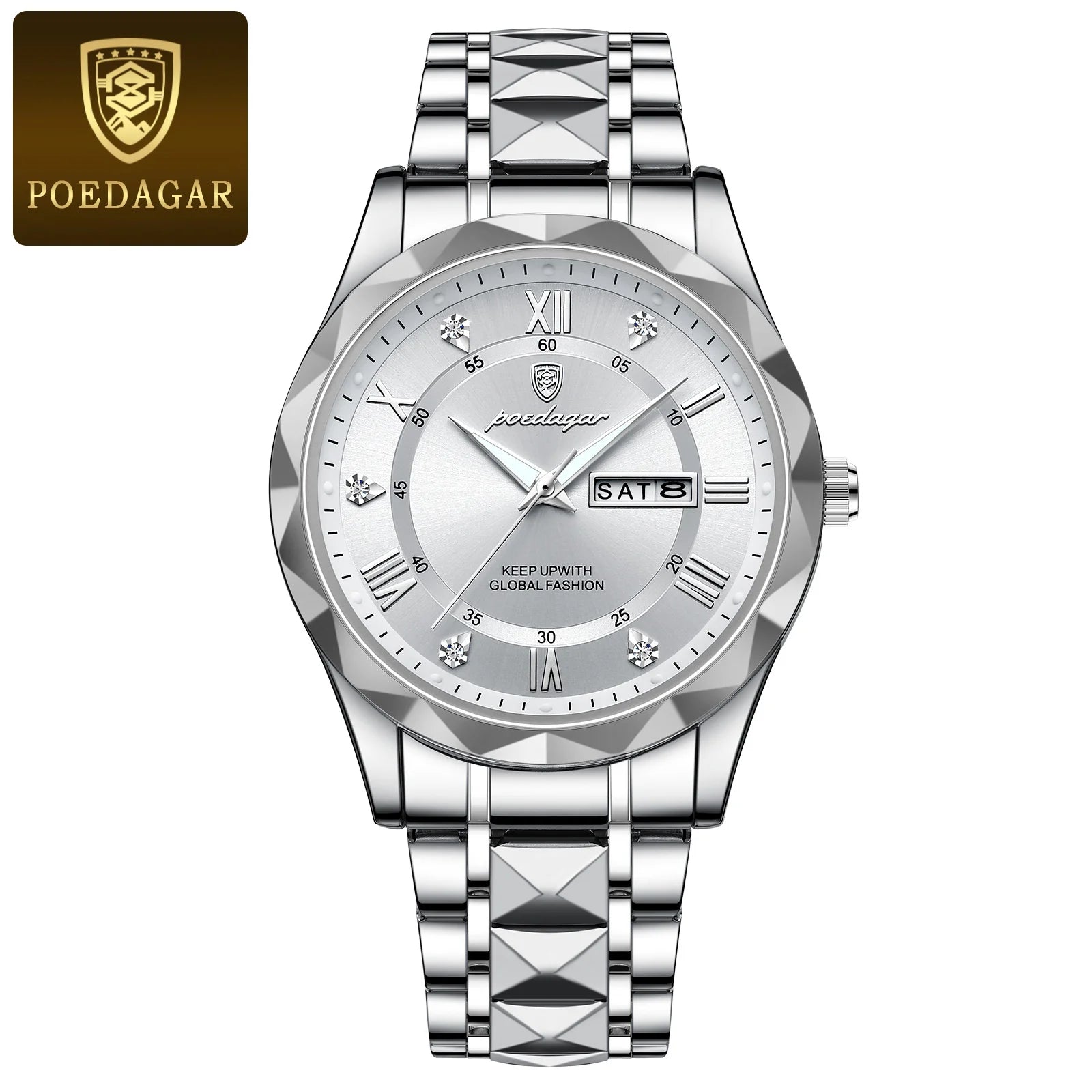 vastara poedagar business s es stainless watch 8 - business unisex timepiece with stainless steel (USA)