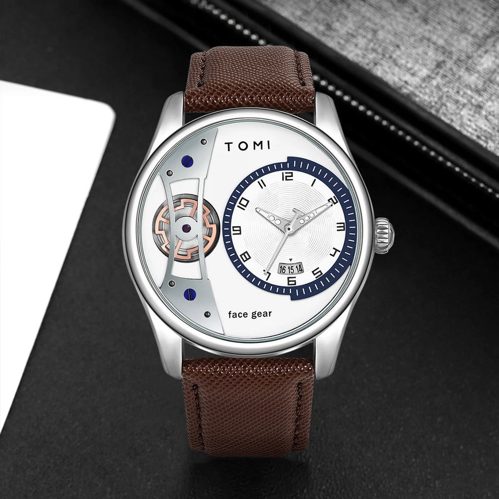 unisex casual watch vastara - moderno dualstrap men s minimalist business watch gift - business timepiece with neutral dial