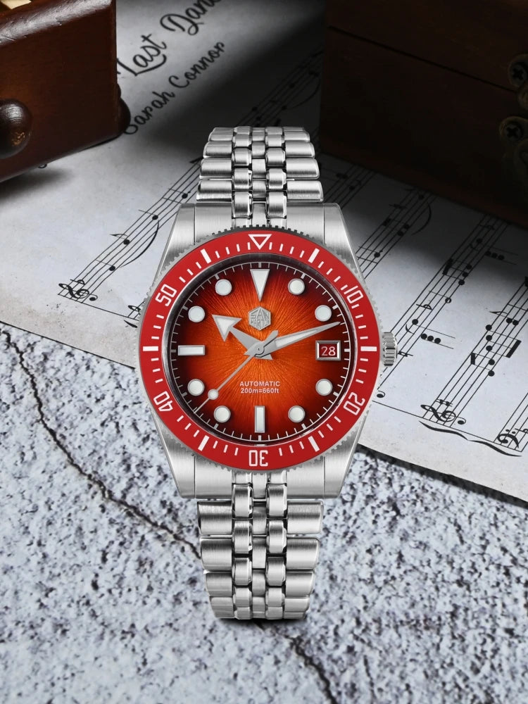 San Martin ./mm Enamel Sunburst JianZhan Dial - Product Image 4