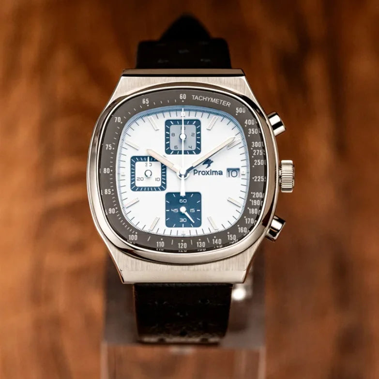 VASTARA vastara proxima 39mm square watch – men’s chronograph unisex timepiece - chronograph stainless steel watch (USA)