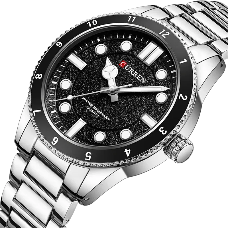 vastara 8450 sport military original clock stainless steel strap watch 36 - classic unisex timepiece with stainless steel