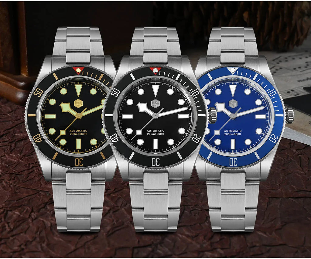 San Martin mm Retro Luxury Diver Watch NH - Product Image 7