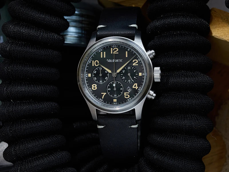 Milifortic Men's Solar Chronograph Sapphire Watch - Product Image 9