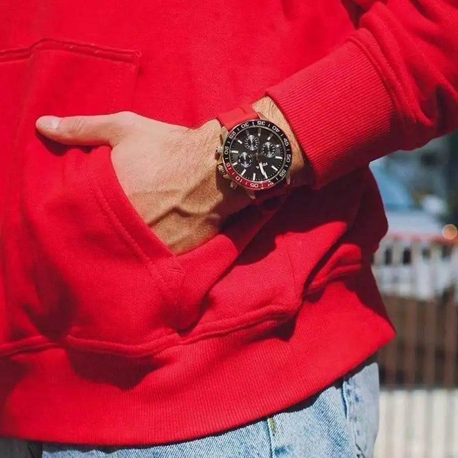 vastara - fossil man watches quartz three-hand watch stainless steel case watch detail - quartz movement movement, stainless