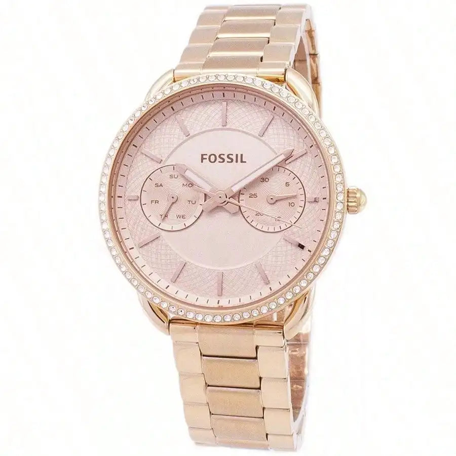 vastara - fossil women's stainless steel case and strap crystal dial watch watch 8 - casual unisex timepiece with stainless