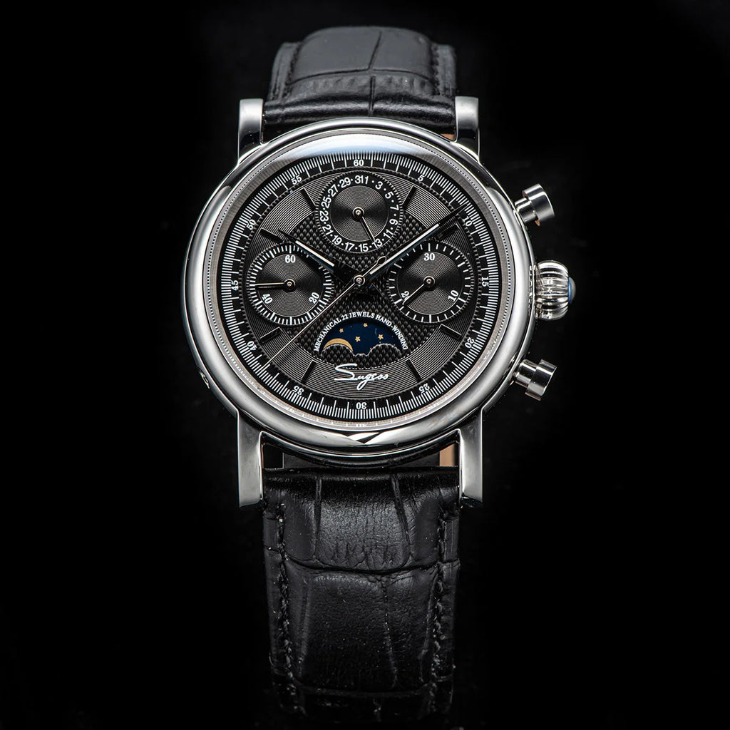 vastara sapphire sugess st1908 swanneck with technology watch 29 - classic unisex timepiece with stainless steel (USA)