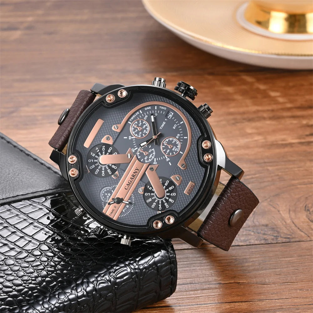 vastara cool big dial es for - genuine leather genuine leather design watch 18 - classic unisex timepiece with stainless