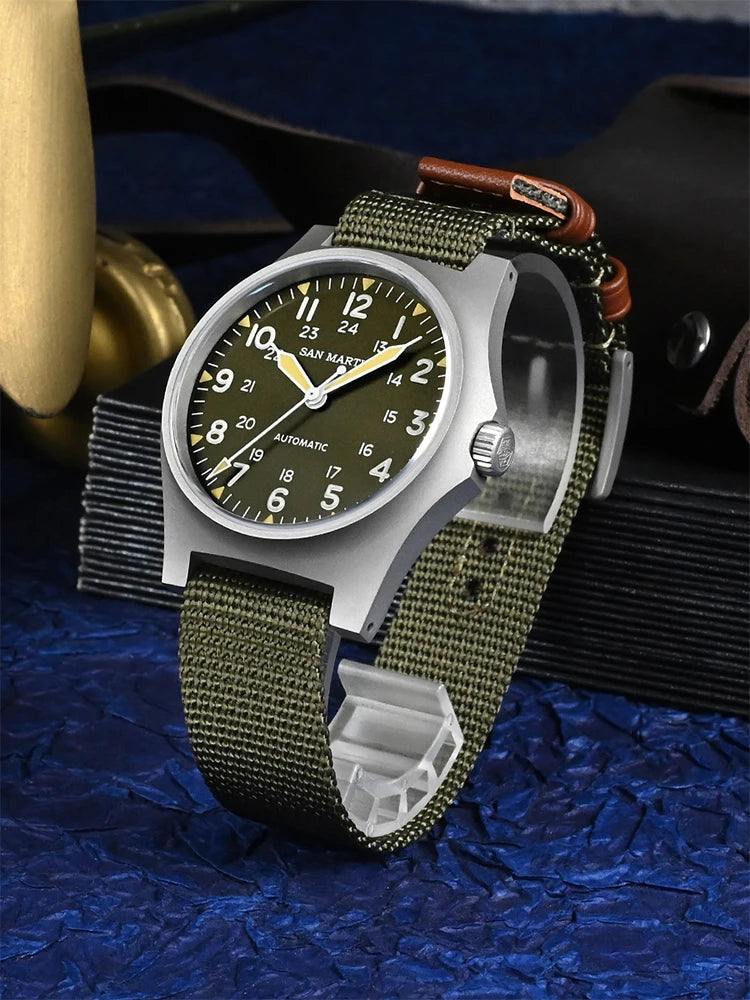 San Martin mm NH Field Automatic Watches Men Wrist - Product Image 3