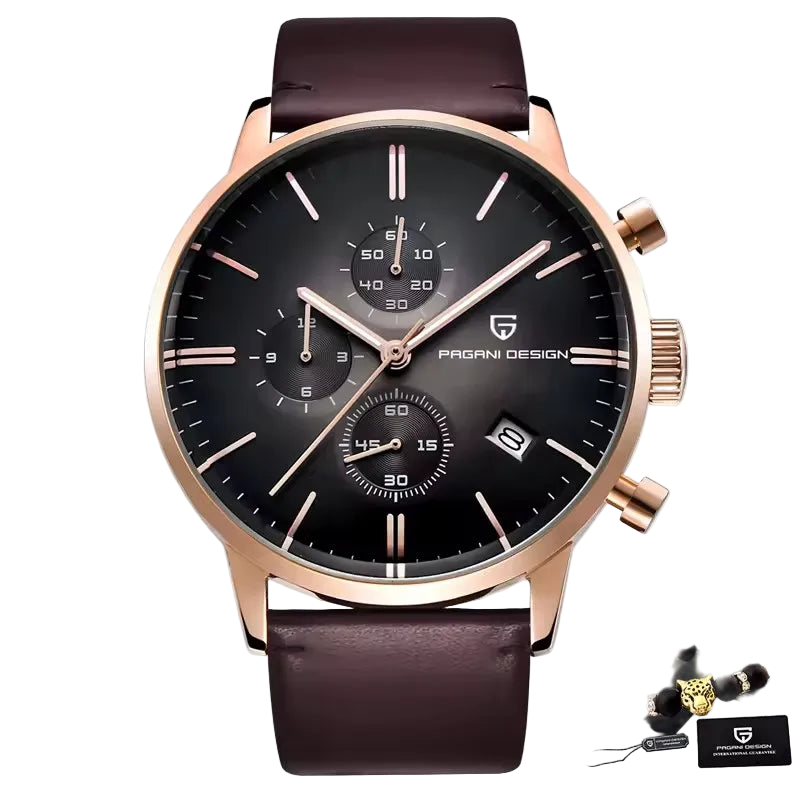 vastara - men's multi time zone watch - casual unisex watch with waterproof in neutral stainless steel (USA)