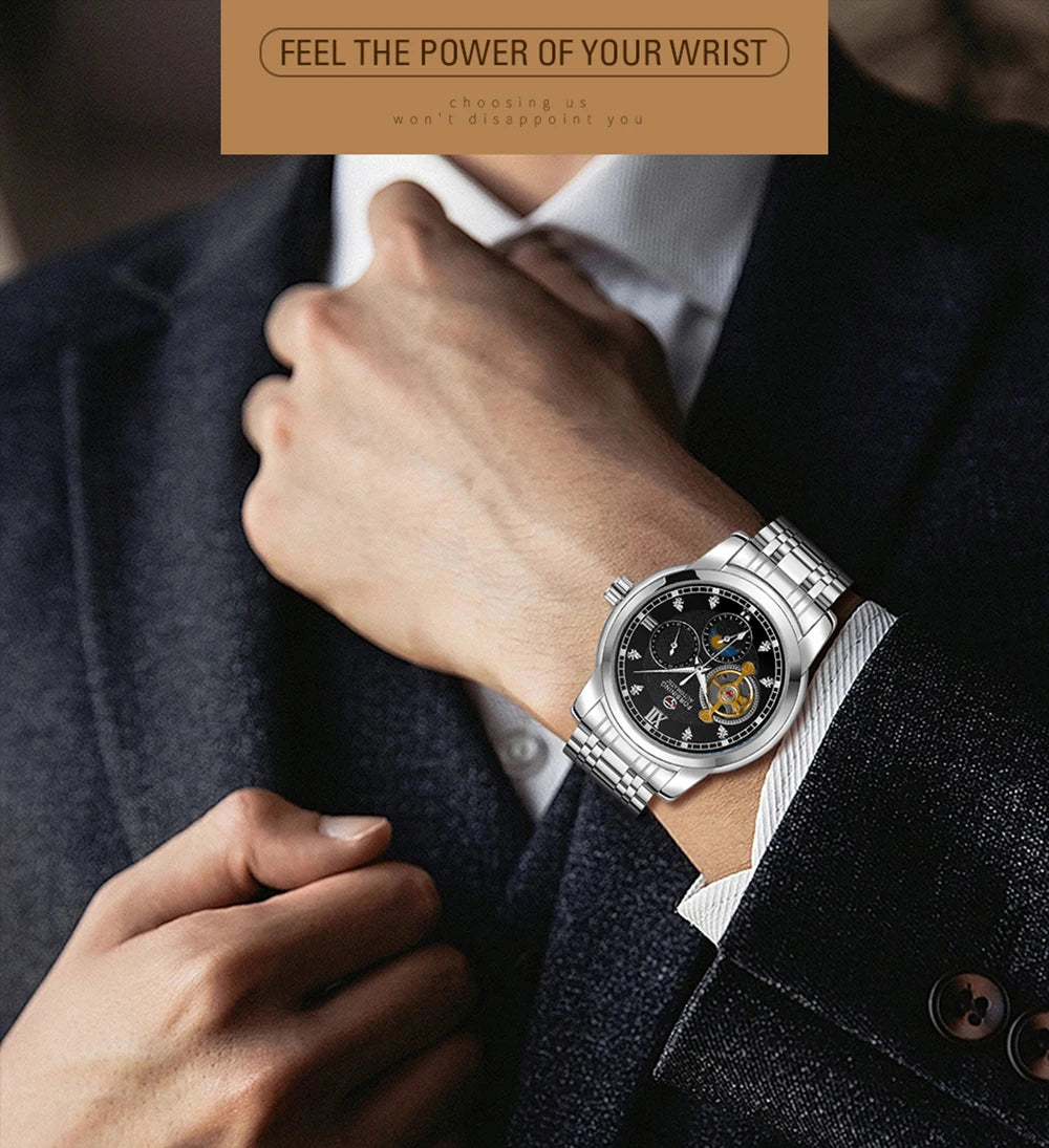 Forsining Men's Fashion Luxury Business Metal - Product Image 8