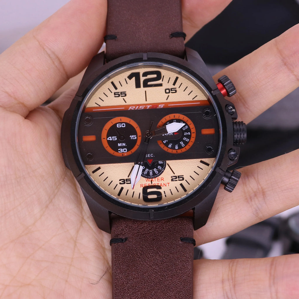 vastara miyota sport punk watch trade in leather models watch 18 - classic unisex timepiece with stainless steel (USA)