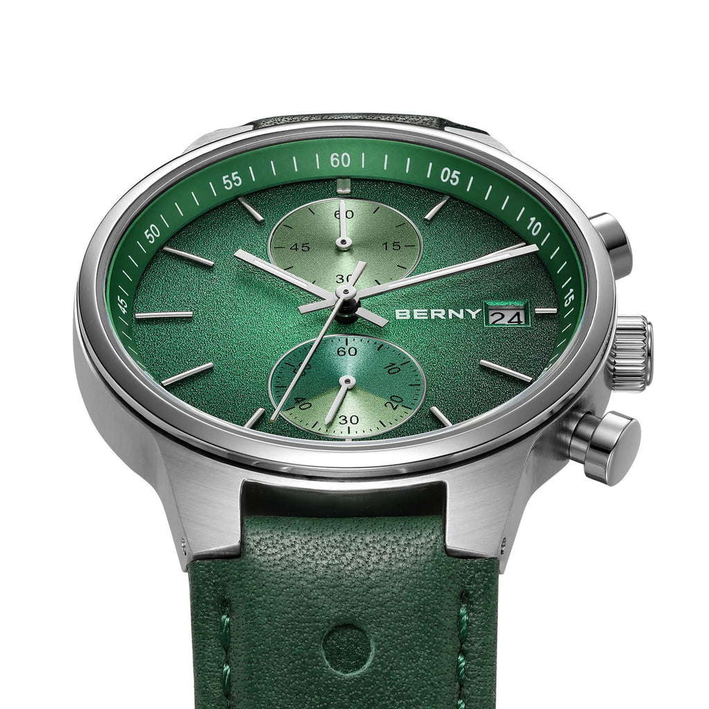 vastara - men's chronograph watch with luminous display watch detail - quartz movement movement, chronograph, waterproof