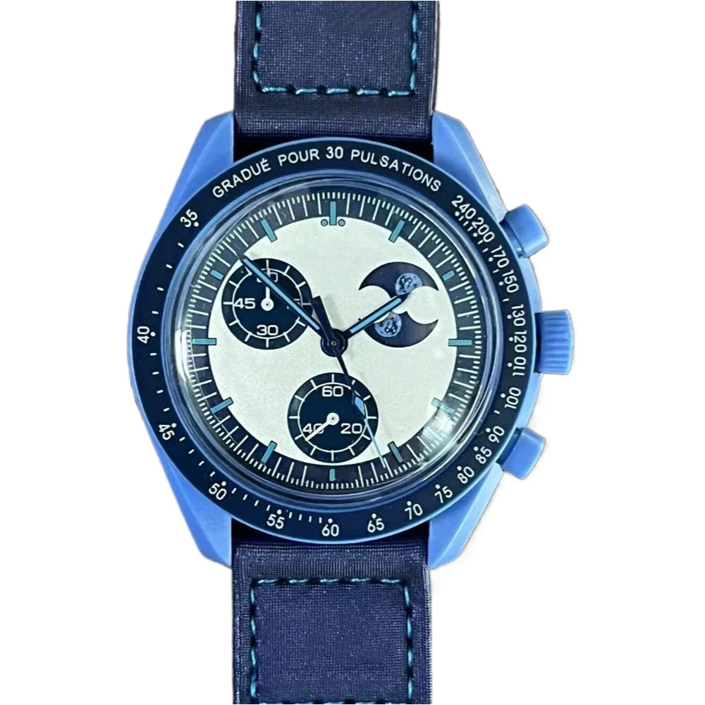 vastara moon 's multi functional chronograph couple date business sports 's watch 5 - sports unisex timepiece with