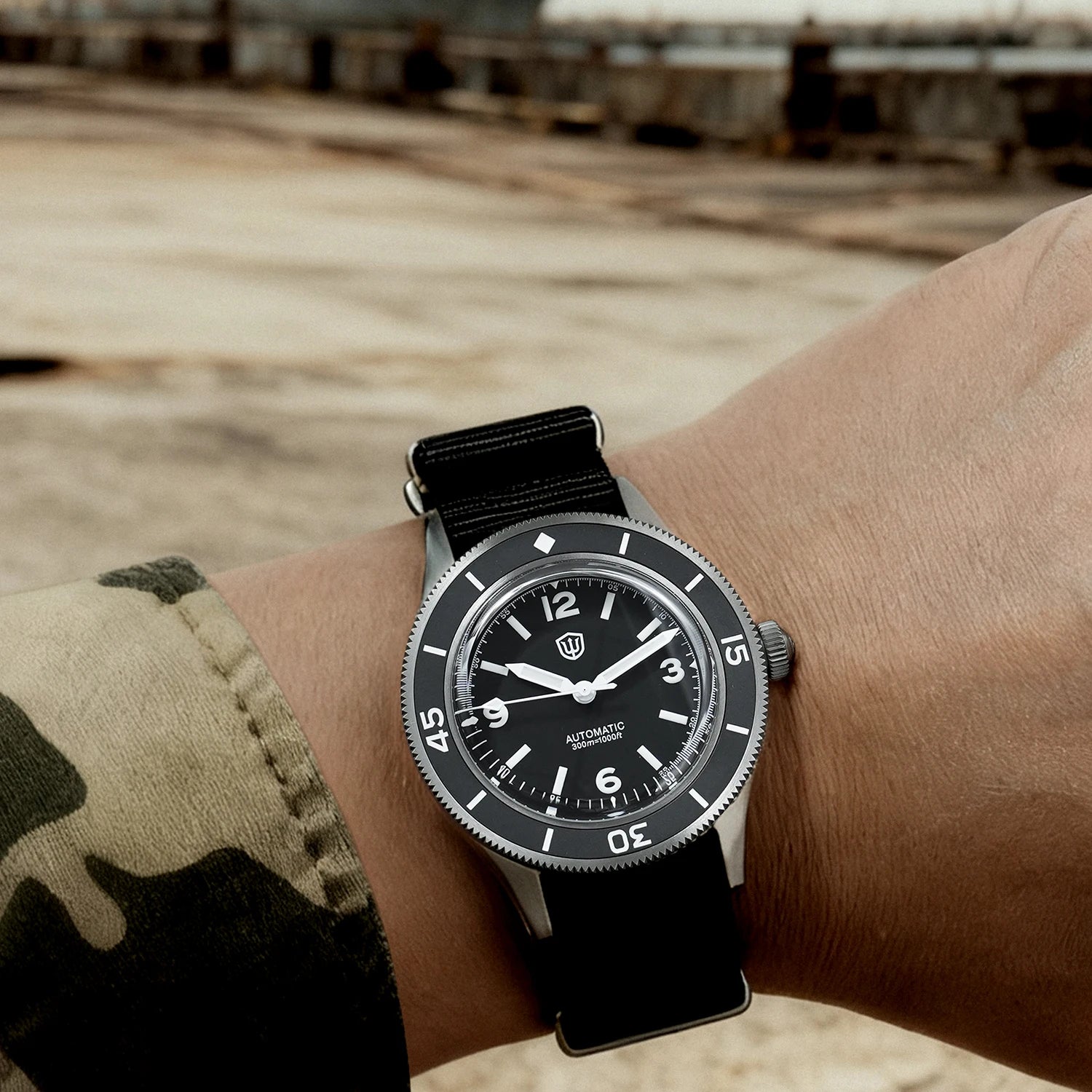 watchdives wd50ti titanium automatic dive watch 300m nh35 men’s mechanical watch sapphire ceramic bezel super luminova c3