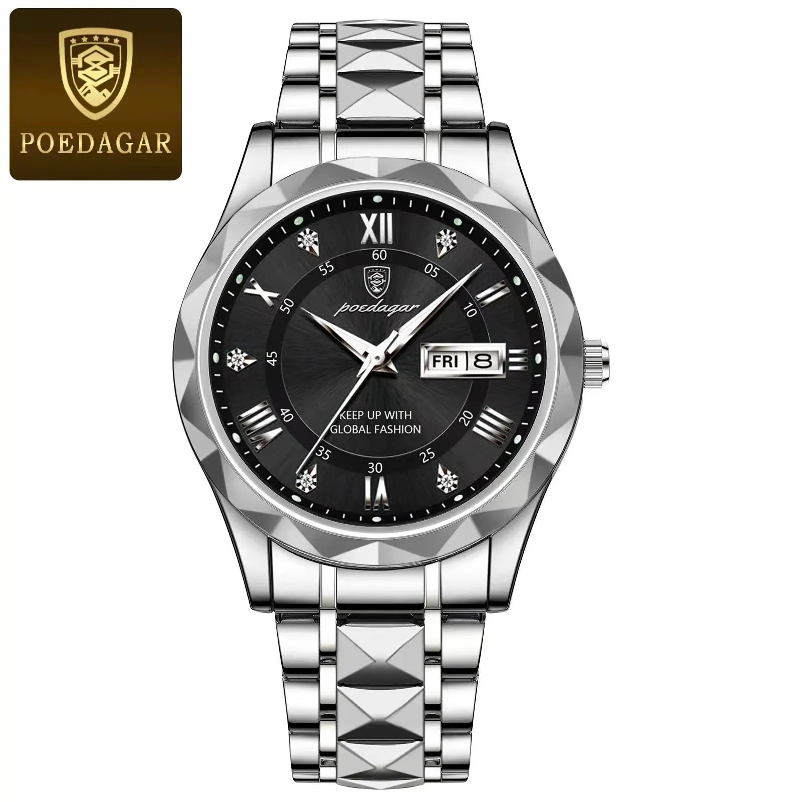 vastara poedagar business s es stainless watch 10 - business unisex timepiece with stainless steel (USA)