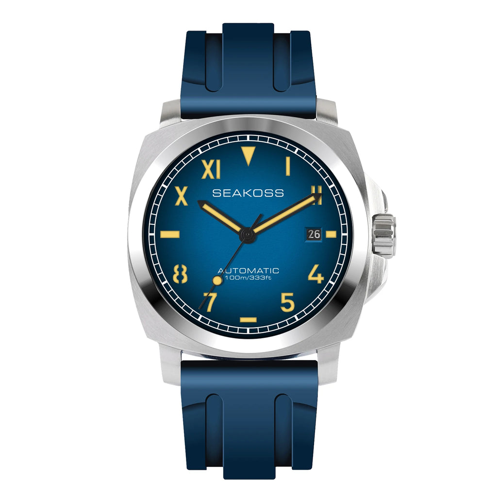 vastara seakoss 10bar diving es st1612 seagull 304l super luminous calendar 40mm sapphire watch 24 - classic unisex