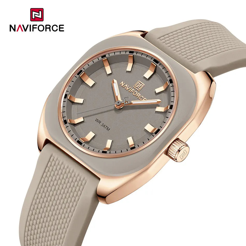 unisex casual watch vastara naviforce 's casual simple polygon silicone gift for casual relogio feminino: silicone - daily