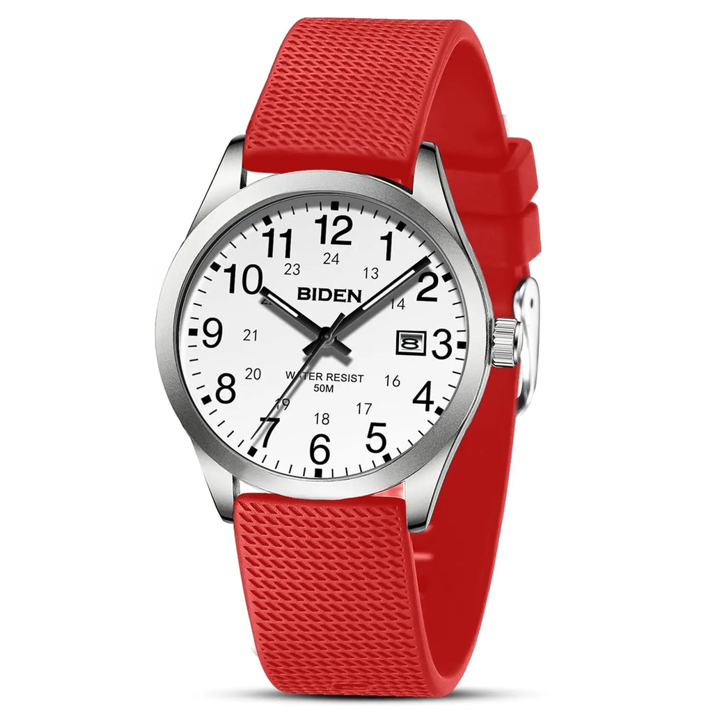 vastara - biden men's watch quartz sports watch 9 - sports unisex timepiece with waterproof (USA)