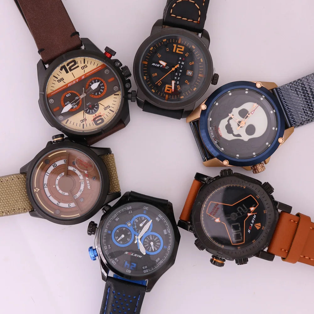 vastara miyota sport punk watch trade in leather models watch detail - reliable movement, stainless steel, waterproof