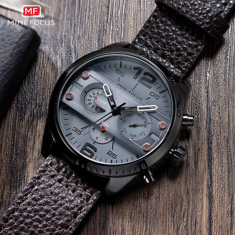 MINI FOCUS Men's Army Sports Quartz Watches - Product Image 2