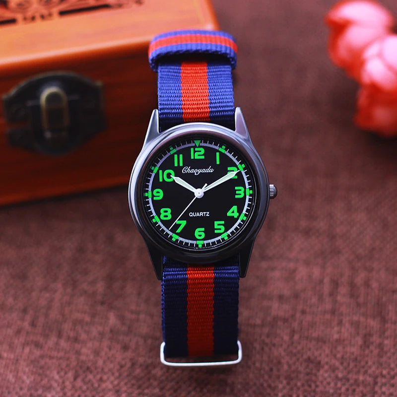 Chaoyada Woman Man Color Stripe Canvas Strap Wrist - Product Image 23